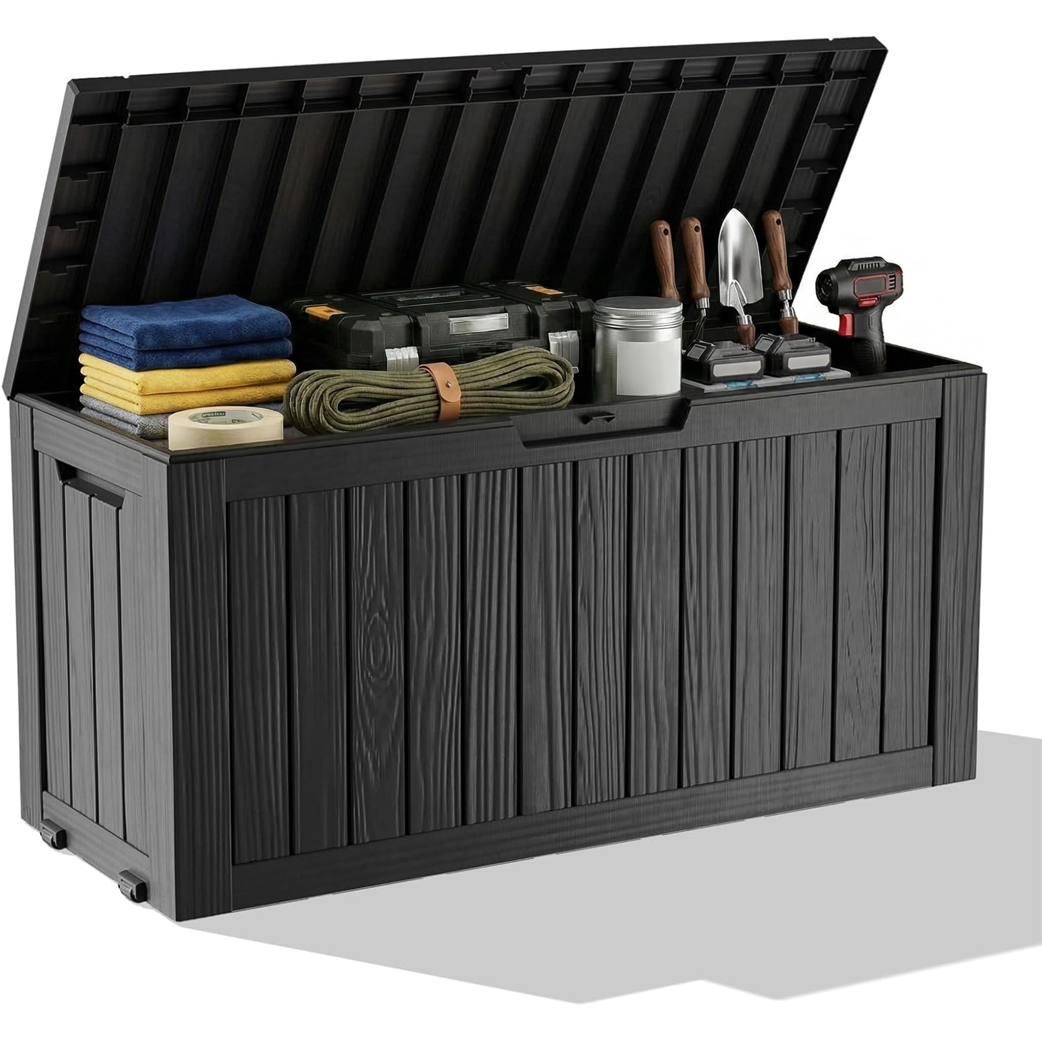 Outdoor Furniture Wood - Dış Mekan Su Geçirmez Reçine Saklama