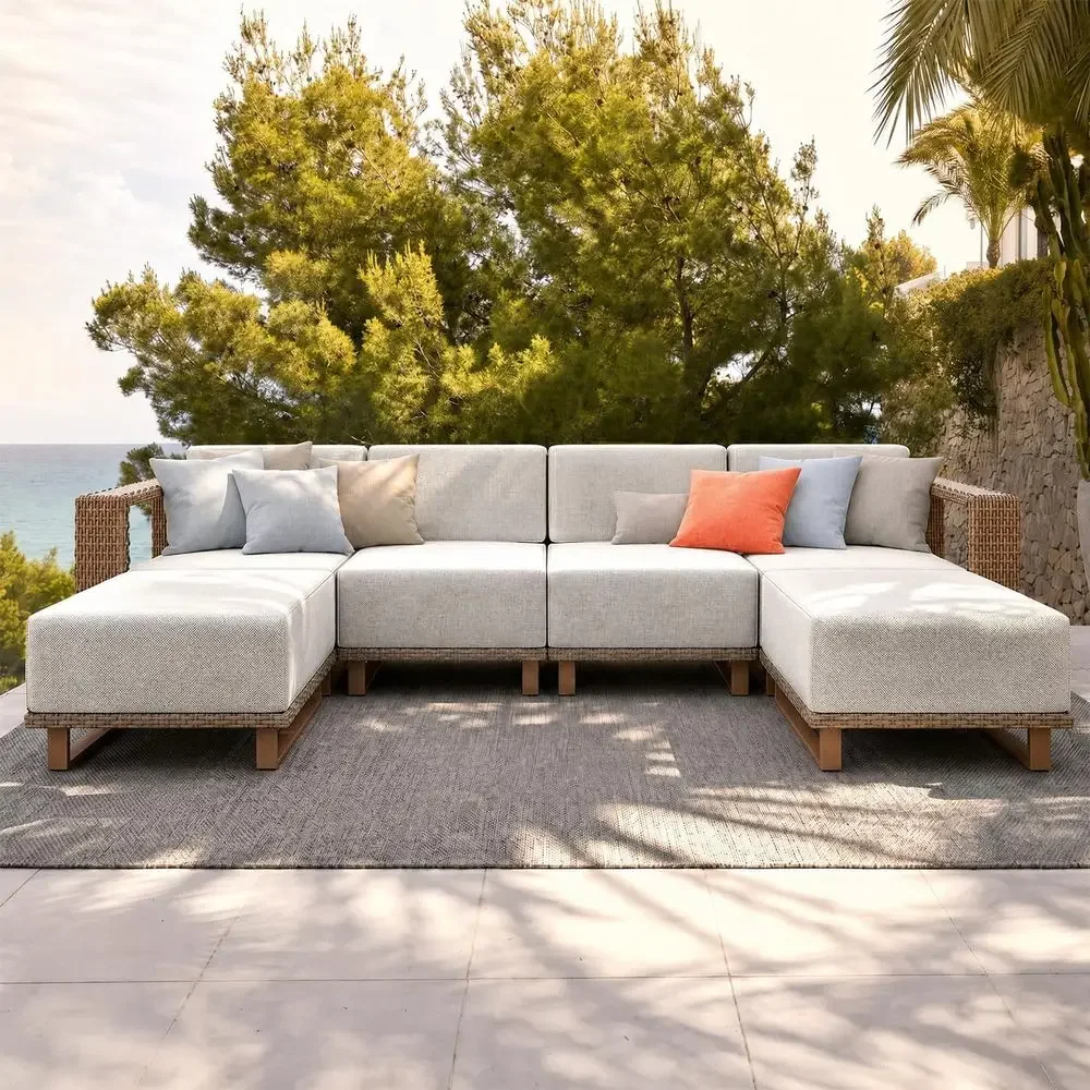 Outdoor Furniture Luxury - Veranda ve Bahçe için Kalın Minderli